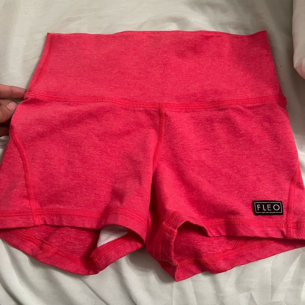 Fleo Women's Athletic Shorts - Bright Pink